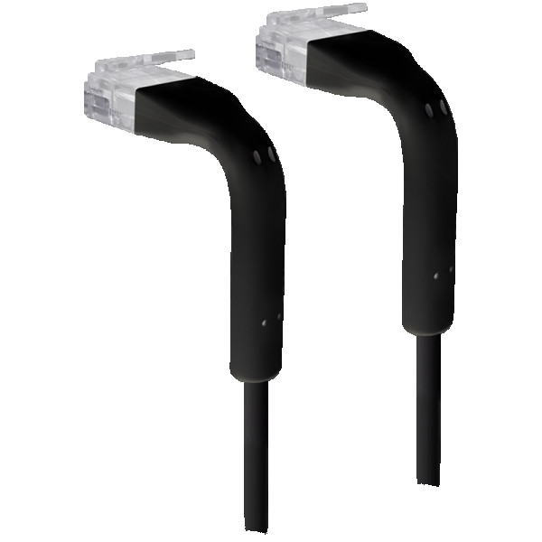 Ubiquiti U-Cable-Patch-RJ45-BK cable with bendable boots RJ45, 3 mm outer diameter, Cable length: 0.1 to 8 m ( U-CABLE-PATCH-RJ45-BK ) 