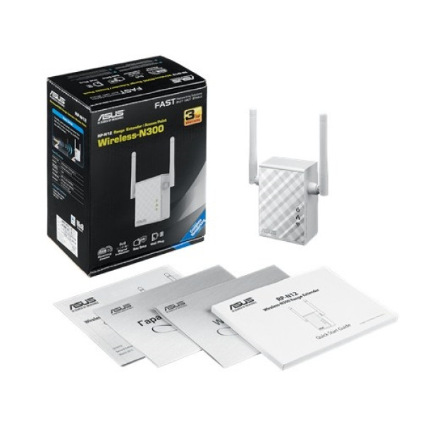 Ekstender dometa ASUS RP-N12 Wi-FiN300300Mbps2 externe antene' ( 'RP-N12' ) 