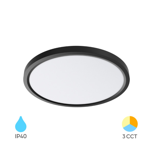 BRY-JADE-SLR-CRNA-KRUG-36W-3U1-LED PLAFONJERA