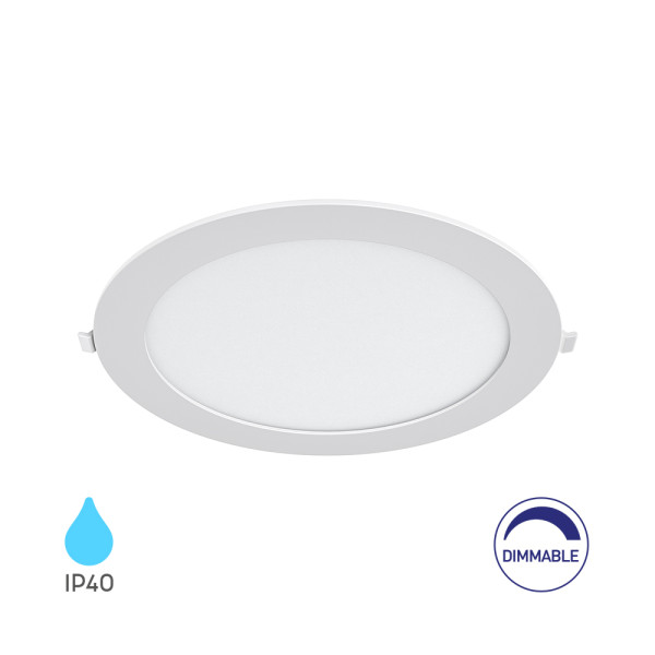 BRY-SMD-CRP-18W-OKRUGLI-DIMABILNI-8INC-BELI-4000K-UGRADNI LED PANEL