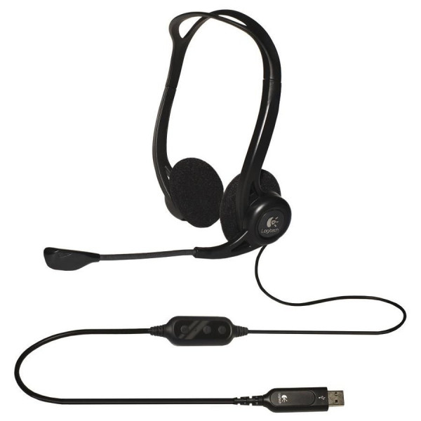LOGITECH Corded USB Stereo Headset PC 960 - Business EMEA ( 981-000100 ) 