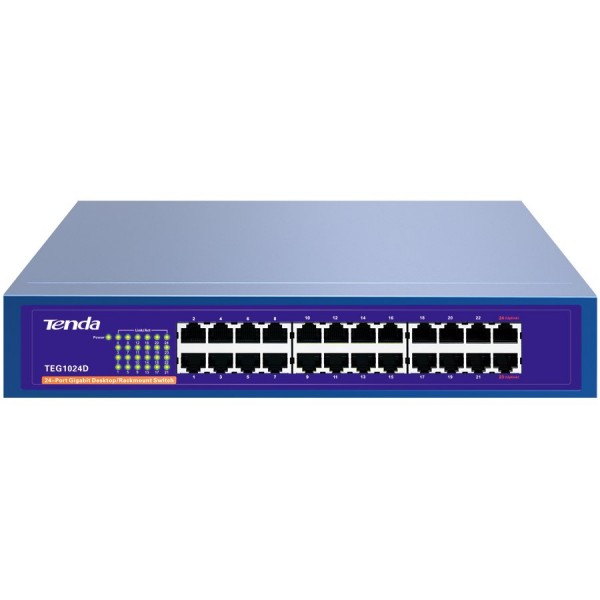 Tenda 24-Port Gigabit DesktopRackmount switch ( TEG1024D ) 
