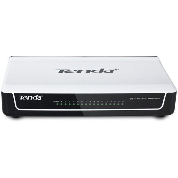 Desktop Switch 16-port 10100M,16 10100M RJ45 ports, Plastic case ( S16 ) 