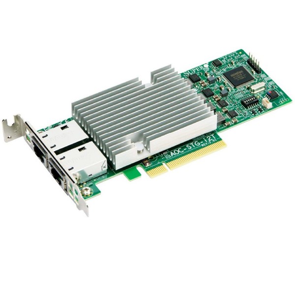 Supermicro AOC-STG-i2T (2xPort 10GbE, PCIe2.1, RJ45, Adapter LP) ( AOC-STG-I2T ) 