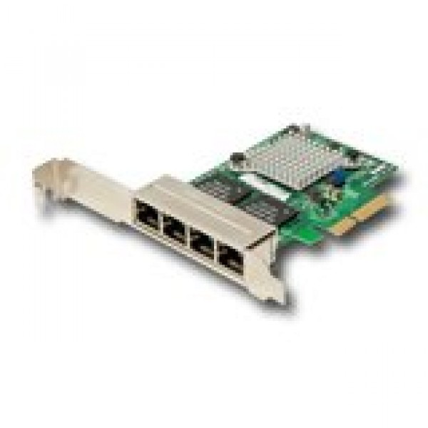 SUPERMICRO |{English}3.9-inch Length, Low-Profile Standard Form Factor: PCI Express 2.1 (2.5GTs or 5GTs), 4 RJ-45 ports, Intel® IO Accelera