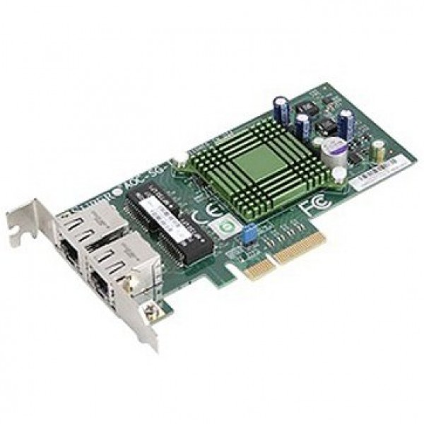 Supermicro AOC-SGP-I2 LAN 2-port RJ45 Gigabit Ethernet controller, PCI-e x4, Intel i350AM2 ( AOC-SGP-I2 ) 