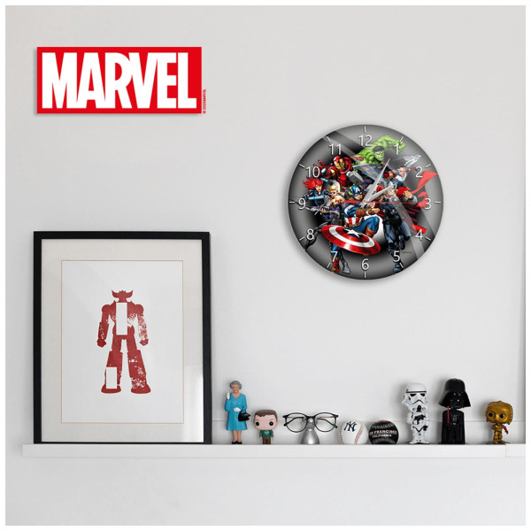 Marvel Wall Clock Glossy Avengers 003
