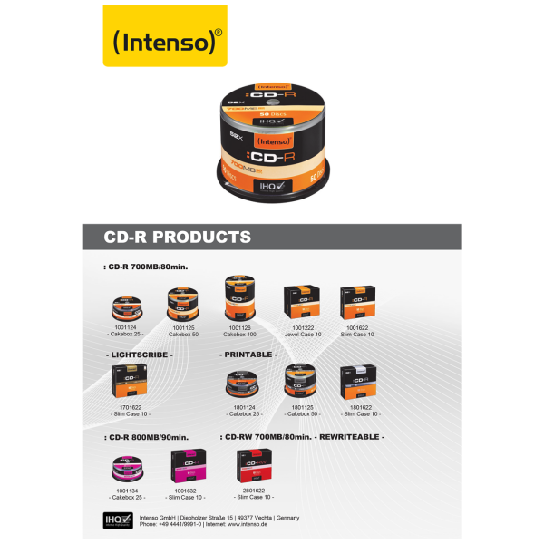 (Intenso) CD-R700MB/10Slim