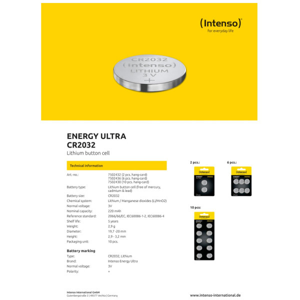 (Intenso) CR2032/10