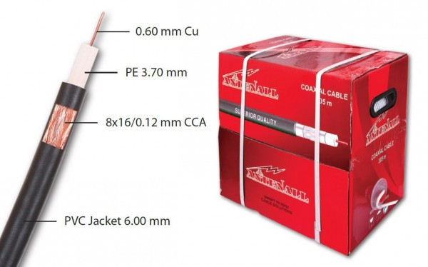 Koaks.kabl RG59 Cu 305mbox