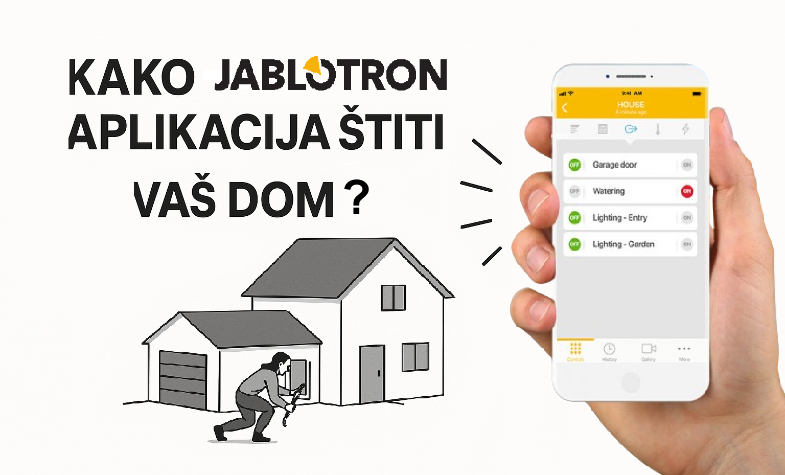Kako Jablotron aplikacija štiti vaš dom: Realan scenario
